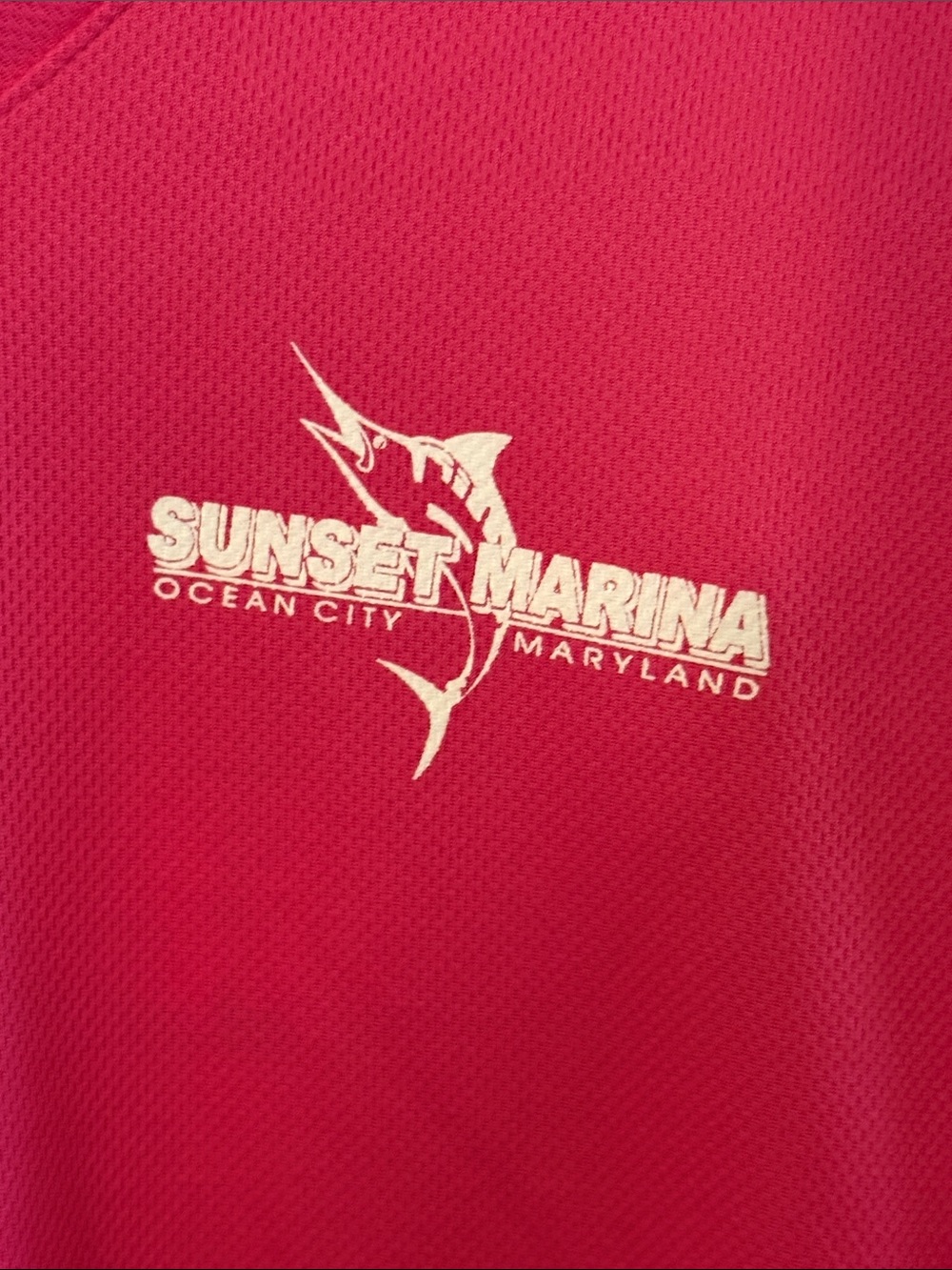 NWT Women's Long Sleeve V-Neck Performance Mesh Tee - Hot Pink - Picture 2 of 7
